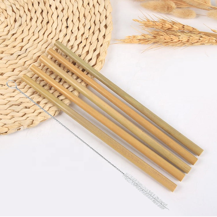 10ER SET BAMBUSSTROHHALME | INKL. REINIGUNGSBÜRSTE | BAMBUS | STROHHALME | TRINKHALM | ZERO WASTE |