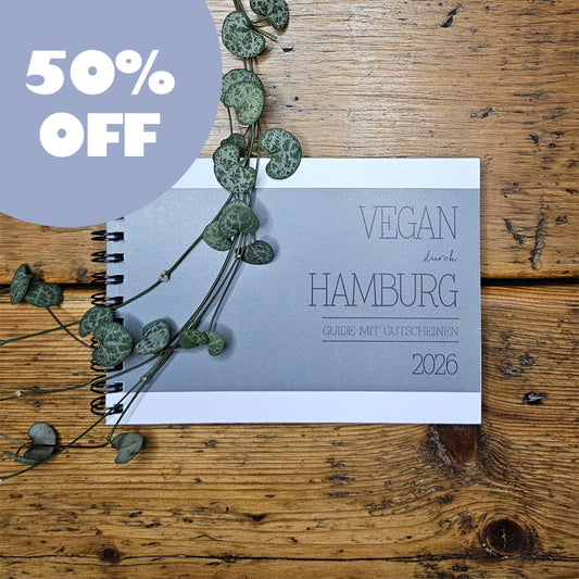 50% OFF | GUIDE MIT GUTSCHEINEN "VEGAN DURCH HAMBURG" | 2026 | GUTSCHEINHEFT
