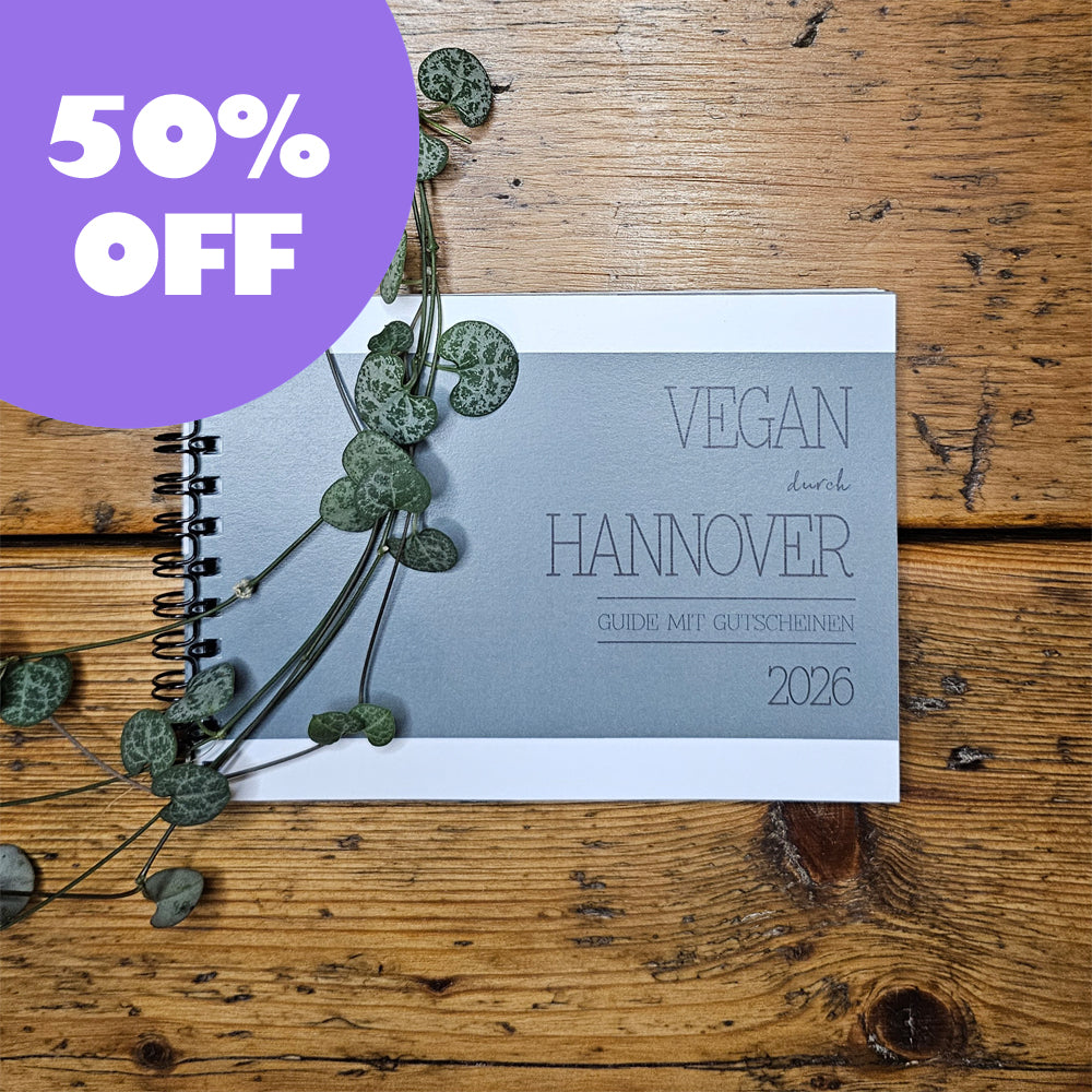 50% OFF | GUIDE MIT GUTSCHEINEN "VEGAN DURCH HANNOVER" | 2026 | GUTSCHEINHEFT